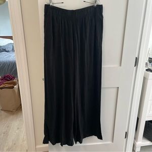 Wide leg floor length pants